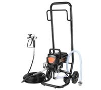 Appareil de peinture par pulvérisation sans air, 950 W, 3000 PSI, appareil de peinture par pulvérisation électrique avec chariot Nouveau titre en allemand : "Stehen-Airless-Farbspritzgerät - 950 W, 30