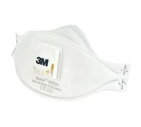 Appareil de protection respiratoire contre les poussières/brouillards à soupape jetable P2 3M Aura 9322