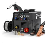 Appareil de soudage 3-en-1 MIG/MMA/TIG avec fonction « Lift » - Inverseur MIG200 - Soudage à fil fourré sans gaz - 220 V, 15–200 A - Prise UE - Dérouleur de fil automatique