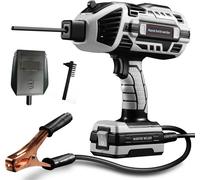 Appareil de soudage à onduleur MMA/ARC - Appareil portatif - 4600 W - 220 V - Portable - Automatique - Avec masque et brosse métallique - Bleu marine