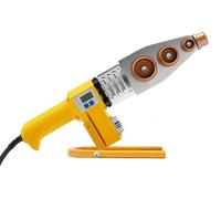 Appareil de soudage de tuyaux en plastique 850W - Machine à souder à manchon pour canalisations d'eau de 20 à 63 mm - 6 douilles de chauffage - 220 V AC - Réglable de 0 à 380 °C - Jaune