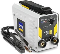 Appareil de soudage GYSMI 160 A, pour électrode enrobée, 160 A, monophasé, 230 V (MMA), avec fonctions Arc Force, Anti-adhérence, Hot Start, livré avec porte-électrode et câble de masse