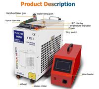 Appareil de soudage laser - Tête laser SUP28T - 2000 W - 220 V - Pour métaux - Nettoyage des soudures - Élimination de la rouille