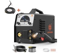 Appareil de soudage MIG 185 A 4-en-1 - MIG185-II - Avec torche WP17V - Onduleur IGBT - MIG/MAG, MMA/ARC, LIFT TIG - Rouge rouille