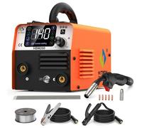 Appareil de soudage MIG 3-en-1 - HBM200 : appareil de soudage combiné MMA/TIG - Contrôle synergique - Fil fourré sans gaz - 0,8–1,0 mm - 120A - 220–240V - Prise européenne
