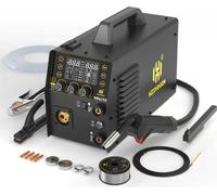 Appareil de soudage - MIG250 - Semi-automatique 5-en-1 MIG/MAG, MMA, Lift-TIG - MIG sans gaz - Soudage de l'aluminium - Dérouleur de fil automatique - 8,06 kg - 42 × 26 × 18,5 cm