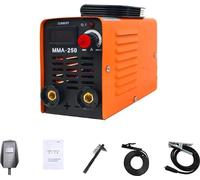 Appareil de soudage MMA-250 - Appareil de soudage à électrodes - 220 V, prise européenne - Écran LCD - Hot Start - 20–250 A - Mallette de transport - Jaune clair