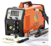 Appareil de soudage multiprocessus - HIM250 DPP - MIG/MAG (gaz et fil fourré), MMA, Lift-TIG - Dérouleur de fil automatique - 43 × 24 × 28 cm - Gris-brun