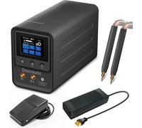 Appareil de soudage par points - Machine de soudage par points portable - 999 niveaux, condensateur super 2,8V - Pour batterie lithium 18650 - Plaque de nickel de 0,6 mm - Prise européenne