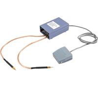 Appareil de soudage par points - Machine de soudage par points professionnelle 5000 W 220 V - 10 niveaux réglables, pédale, papiers abrasifs ronds - Gris