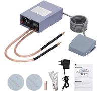 Appareil de soudage par points, soudeuse automatique 5000W, soudeuse à points manuelle haute performance de 0 à 800A, réglable, pour batteries 18650, avec une bande de nickel pur de 1 mètre