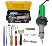 Appareil de soudage plastique - Pistolet à air chaud - 1600 W - 220 V - Réglable de 20 à 600 °C - Kit 21 pièces