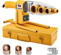 Appareil de soudage pour tubes - Appareil de soudage portable pour tubes en plastique - 1000 W - 220 V AC - Adapté aux matériaux PB, PP, PE, PPR - Pour canalisations d'eau et travaux de bricolage