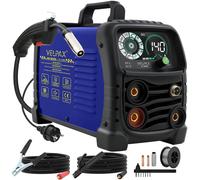 Appareil de soudure MIG, MMA, TIG - 140A, modèle 3-en-1 - Soudure à fil fourré sans gaz - Prise EU 230V - Affichage numérique - Portable, 6 kg