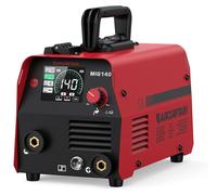 Appareil de soudure MIG140 - 3 en 1 MIG/MAG/MMA/TIG Lift - Soudure à l'arc avec fil fourré sans gaz - Onduleur IGBT portable - Fonction synergique - Prise européenne