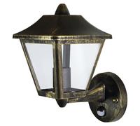 Appareil d'éclairage de plafond OSRAM ENDURA Classic, avec détecteur, noir et or, culot E27, indice de protection IP44, idéal pour les espaces extérieurs, puissance maximale 60 W, sans ampoule