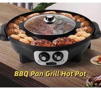 Appareil électrique coréen pour barbecue et fondue