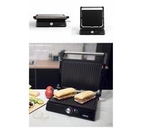 APPAREIL Grill Viande / Panini 2200W INOX Bac re?cupe?rateur de graisse anti-adhe?sive 2200W Haute qualité