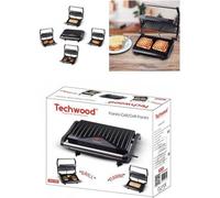 APPAREIL Grill Viande / Panini / Bac re?cupe?rateur de graisse Plaque anti-adhe?sive 750W Haute qualité