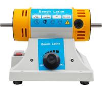 Appareil multifonction de polissage et de ponçage - Appareil de table - 320 W - Vitesse réglable en continu de 800 à 10 000 tr/min - 3 disques (fibre / tissu / émeri) - Pour le bois, le jade, les bijo