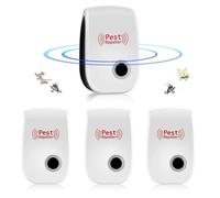 Appareil Ultrason Souris,Répulsif à Ultrasons pour Souris Répulsif Intérieur Dispositif Anti Souris Insectes, Cafards, 4 Pack