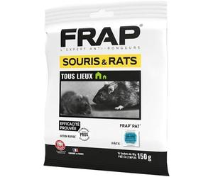 Appât Anti Rongeurs Prêt à l’Emploi - Pâtes Pour Rats & Souris Tous Lieux - Efficacité Prouvée Action Rapide -15x10g- Sachet