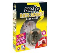 ACTO | Blocs appats contre les rats noirs, rats d’égout et souris | étui 240g | HYDRO7