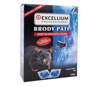 Appât Rats et Souris Prêt à l'Emploi 150g Poste Inclus Brody'Pâte | Pâte prête à l'emploi en sachets doses 10g,150g