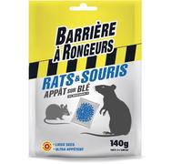 Appât rats souris - BARRIERE A RONGEURS - Céréales - 140 g