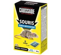 Appâts céréales - souris - forte indestation - 100 g - 5 sachets de 20 g