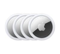 Apple AirTag (pack de 4) (Apple Find My), Traceur, Argent, Blanc