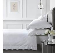 Appletree Boutique Parure de lit avec Housse de Couette 100% Coton Blanc