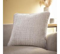 Appletree - Coussin Chenille Naturelle (43x43cm) - 100% Polyester Recy arnissage Inclus - Coussin Naturel avec Housse Inclus/Insert de Coussin - Coussin en Lin Naturel pour Canapé/Salon