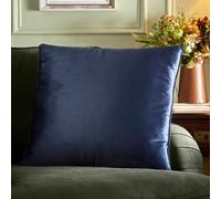 Appletree - Coussin en Velours Bleu Marine (55 x 55 cm) - Coussin en Velours Doux au Toucher - Rembourrage Inclus - Coussin Bleu Marine - Insert de Coussin Bleu Marine avec Housse Incluse - Grand