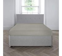 Appletree Drap-Housse 200 Fils de Profondeur 35 cm 100% Coton Argenté Simple