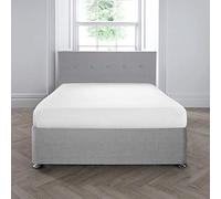 Appletree Drap-Housse 200TC 35 cm de Profondeur, 100% Coton, Blanc, Super King Size