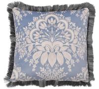 Appletree Heritage Alexia Coussin Garni de Velours Bleu 43 x 43 cm