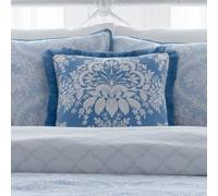 Appletree Heritage Alexia Housse de Coussin en Velours Bleu 43 x 43 cm