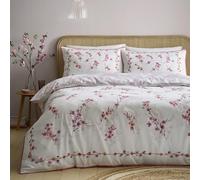 Appletree Heritage Blossom Parure de lit Double en Coton Respirant avec Housse de Couette 200 x 200 cm et 2 taies d'oreiller Motif Floral