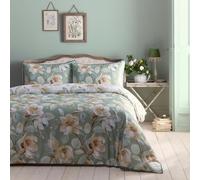 Appletree Heritage Eleanor Parure de lit 100% Coton pour lit Simple Vert