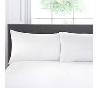 Appletree Paire de taies d'oreiller Housewife 100% Coton Blanc 76 x 48 cm