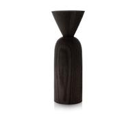 Applicata Vase Shape cone Chêne teinté en noir