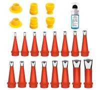 Applicateur de buse de calfeutrage réutilisable Kit de finition de | Outil de finition de calfeutrage pour cuisine, salle de bain, évier, sol, porte, carrelage, fenêtre, joint de moulage C