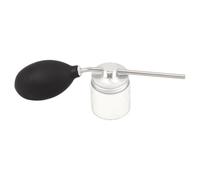 Applicateur Manuel de Poudre pour Jardin, Tube Métal, Prise Unique | Base Ciblée, Couvercle à Clip, Usage Intérieur et Extérieur, Noir, Silicone et Plastique