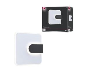 Applique 2form Carré Led 14w 2030lm 4000k 240x240mm Noir & Bl 230v Plastique