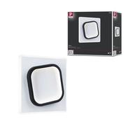 Applique 2form Carré Led 22w 2725lm 4000k 240x240mm Noir & Bl 230v Plastique