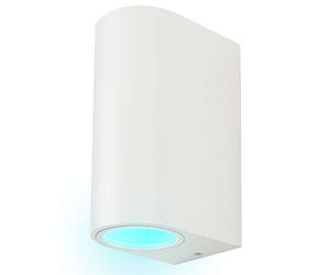 Applique ALU télécommande extérieur spots de jardin UP DOWN dimmable dans un ensemble comprenant des lampes LED RGB