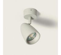 Applique Aluminium Ronde Adrien 1 Spot Gris Pierre