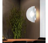 Applique applique murale chrome salle à manger lumière argent 1 ampoule LED, aluminium, 1x LED, Lxl 20x7 cm