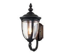 Applique applique murale lampe d'extérieur bronze aluminium verre H 54 cm lampe de jardin IP44